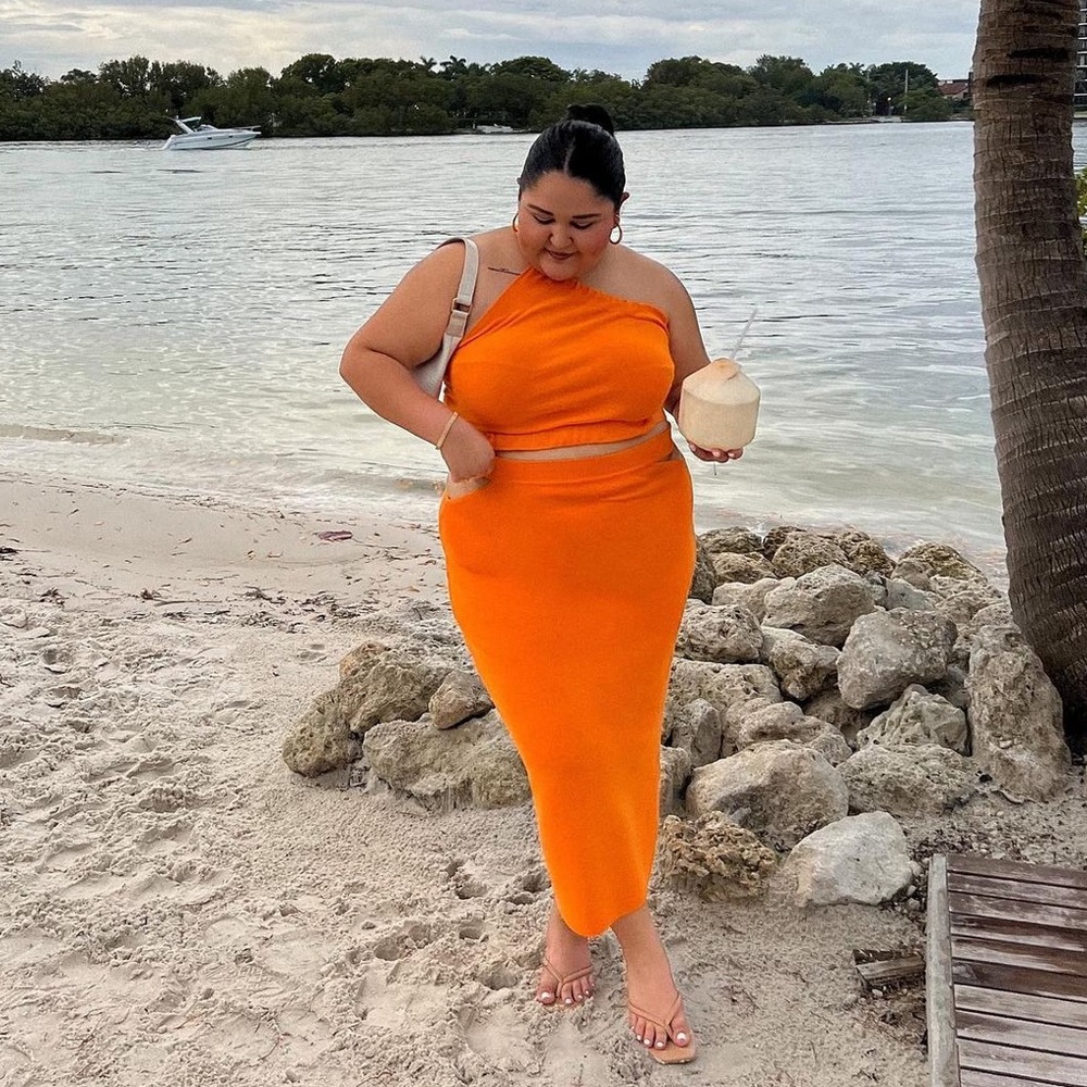 Camila Coelho Revolve Dominic top & skirt matching set